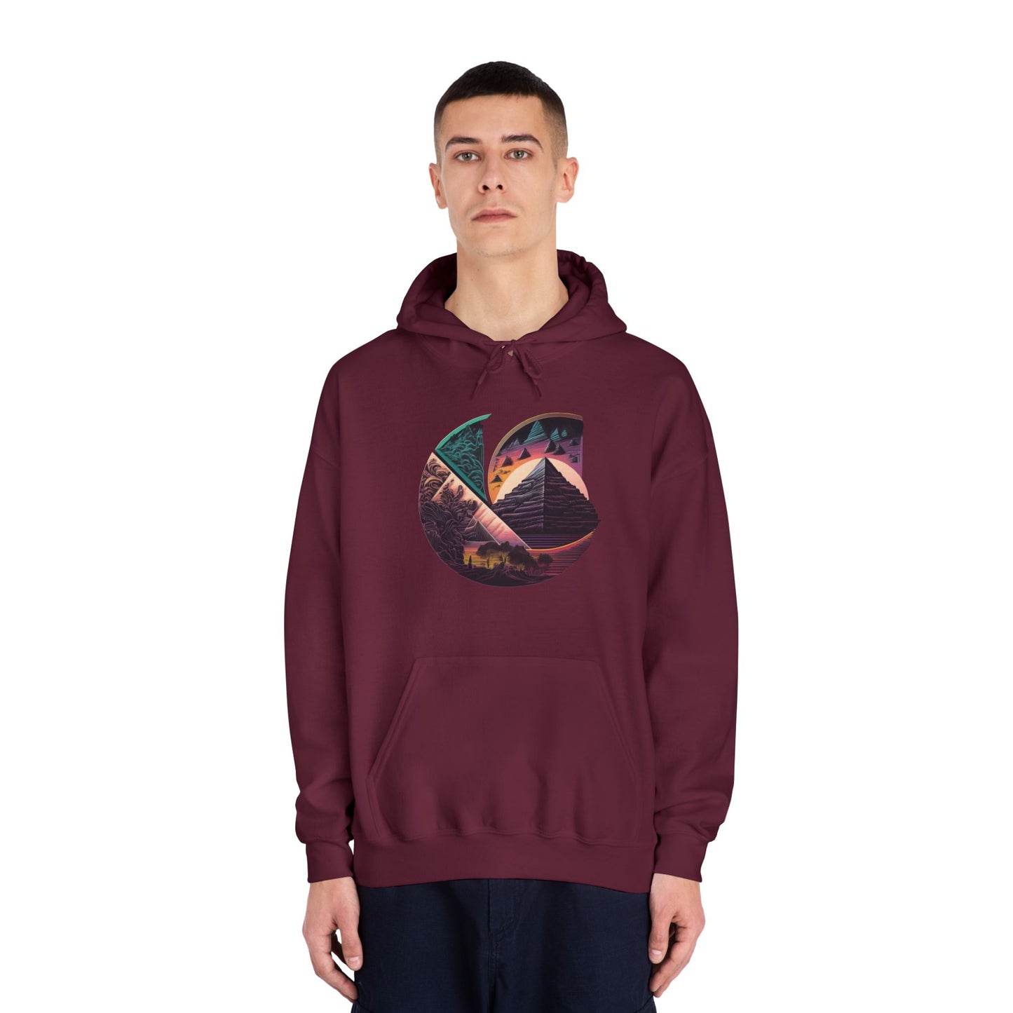 C-Logo Pyramid Cozy Hooded Sweatshirt