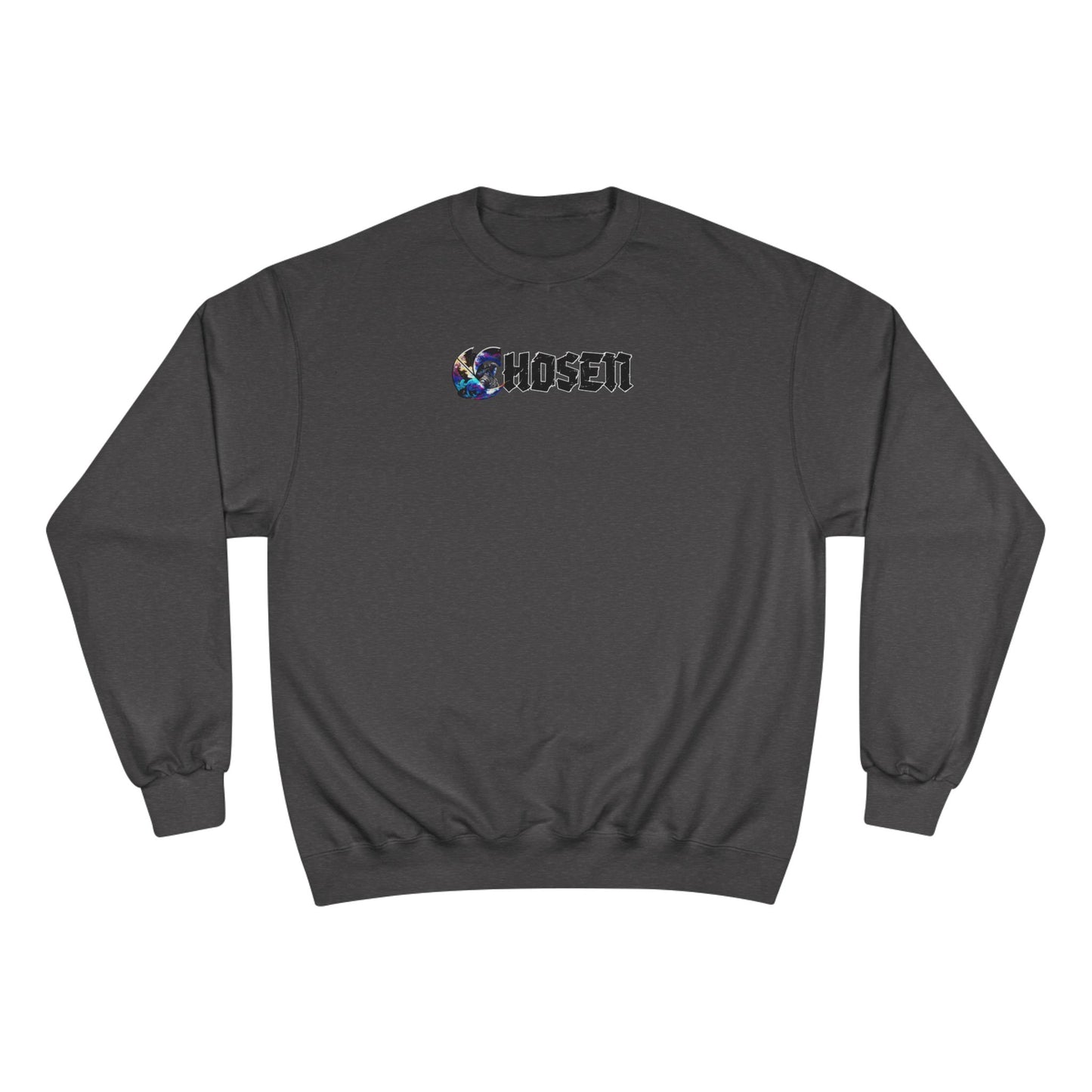 Chosen C-Logo "Samurai Wave" Graphic Champion Sweatshirt - ”Chosen by Fire, Forged by Purpose”