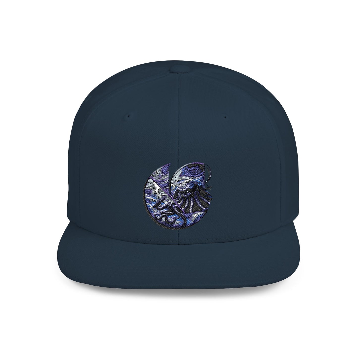 "Cthulhu" C-Logo Ocean Wave Embroidered Snapback Hat