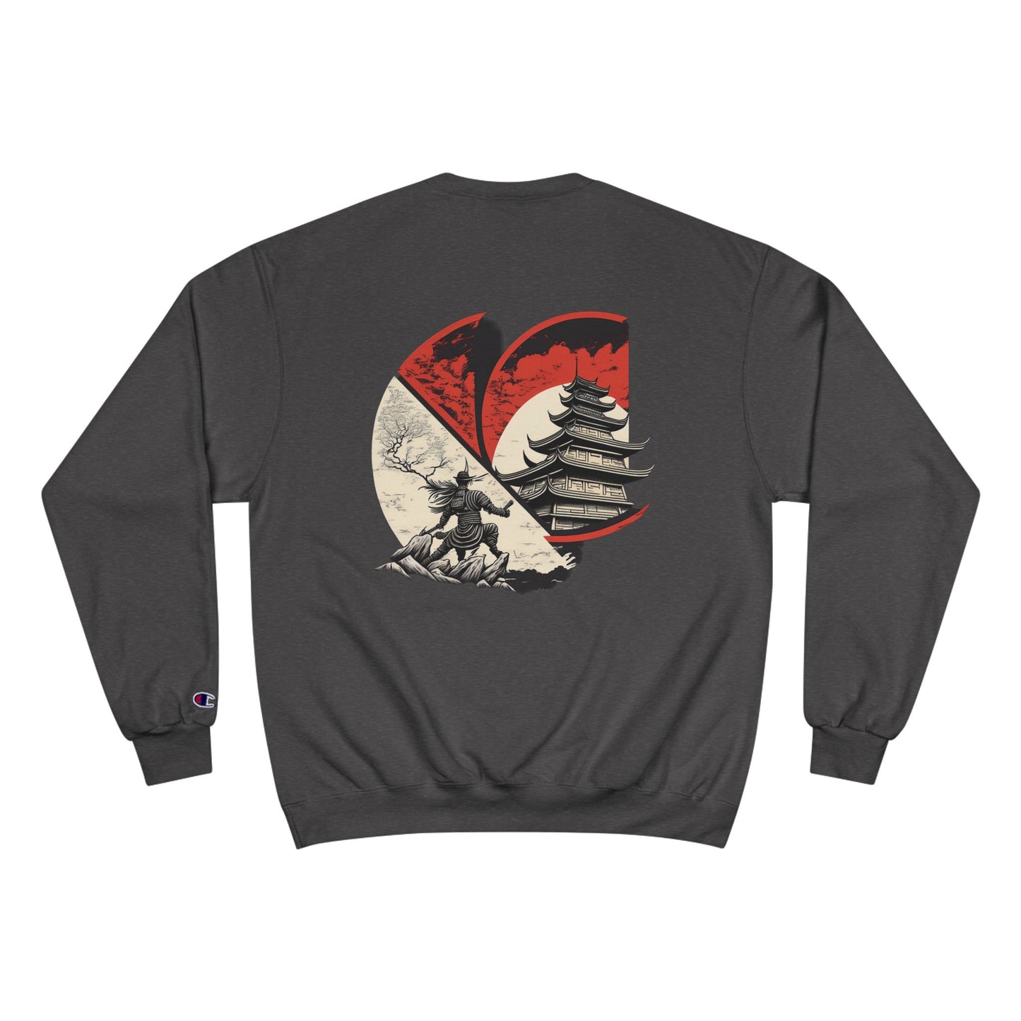 Chosen C-Logo "Temple" Graphic Champion Sweatshirt - ”Chosen by Fire, Forged by Purpose”