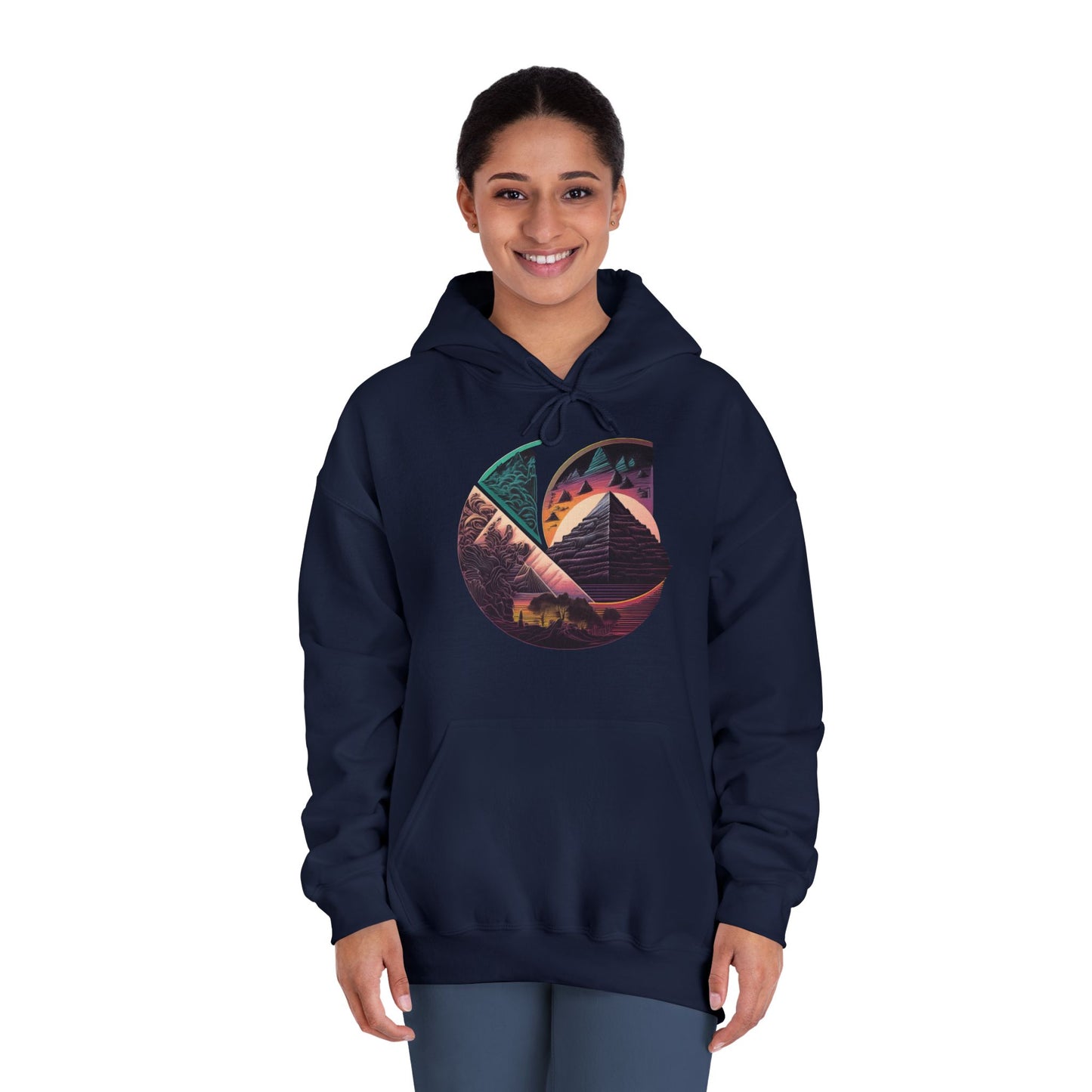 C-Logo Pyramid Cozy Hooded Sweatshirt