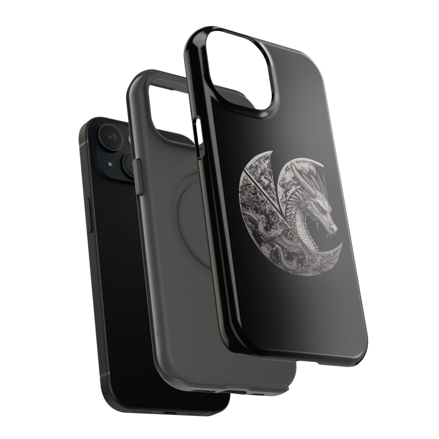 Dragon Design C-Logo Impact-Resistant Phone Case - iPhone 15
