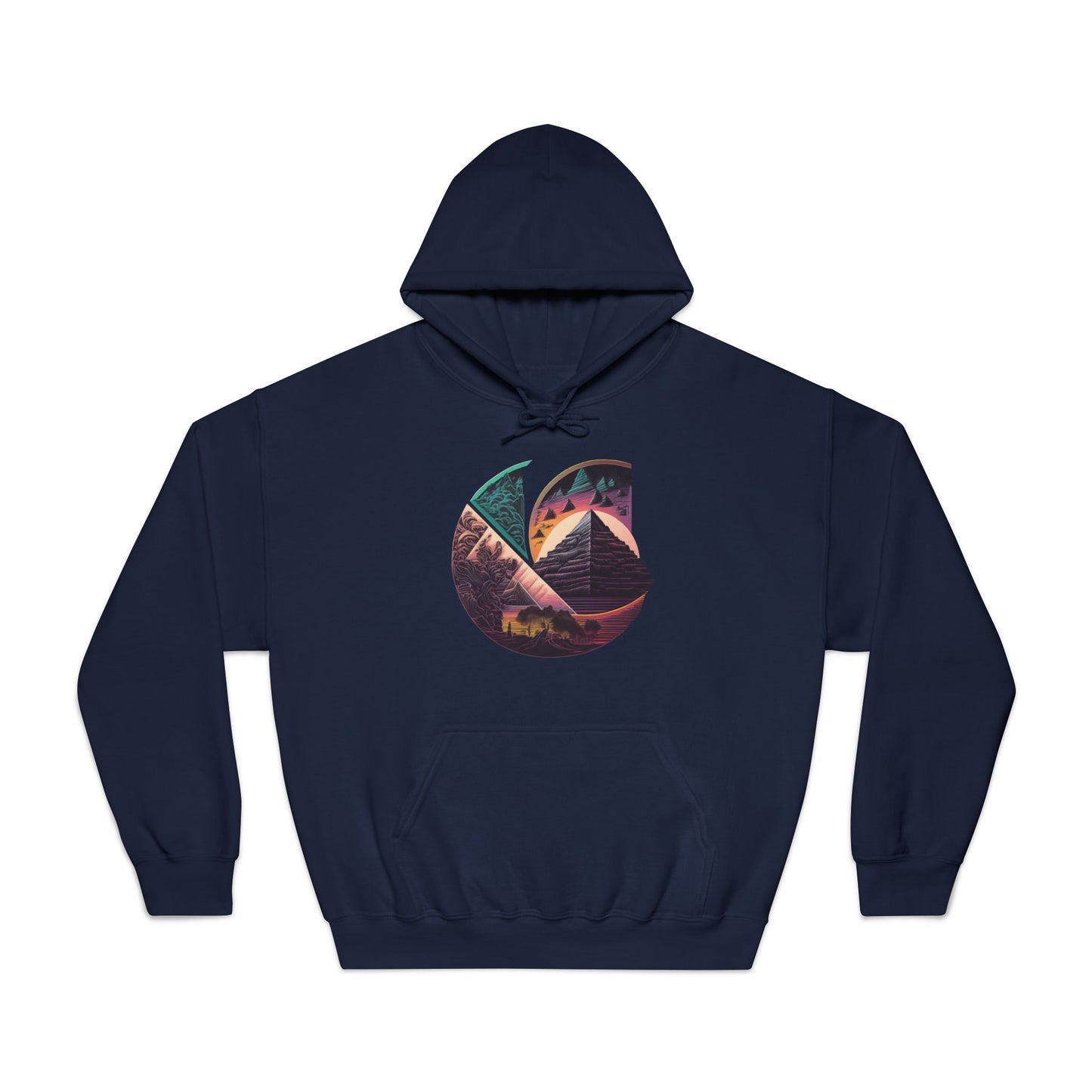C-Logo Pyramid Cozy Hooded Sweatshirt