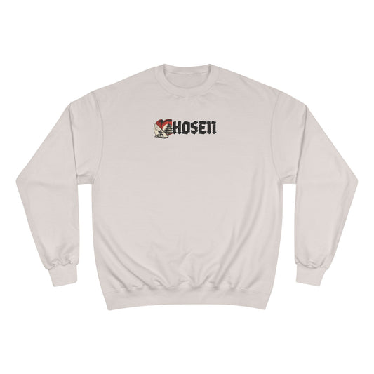 Chosen C-Logo "Temple" Graphic Champion Sweatshirt - ”Chosen by Fire, Forged by Purpose”