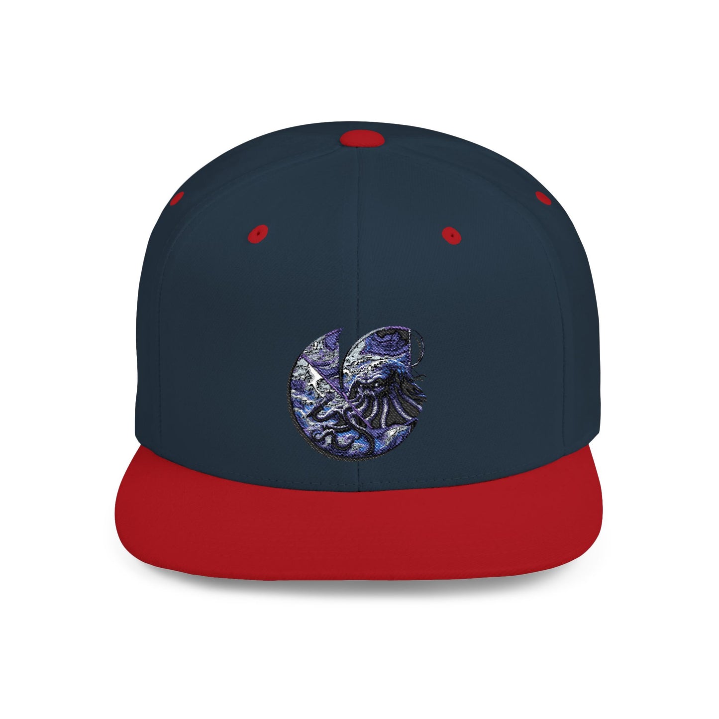 "Cthulhu" C-Logo Ocean Wave Embroidered Snapback Hat
