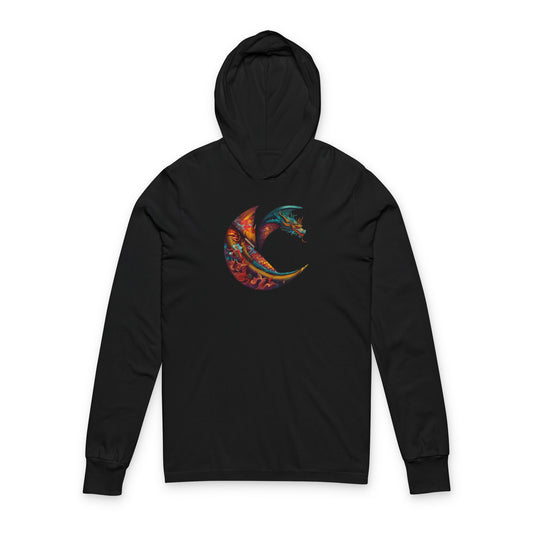 "Dragon" #3 C-Logo Hooded Long Sleeve Tee