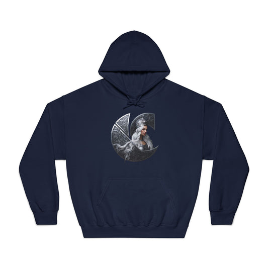 C-Logo "Nyx" Norse Cozy Hooded Sweatshirt