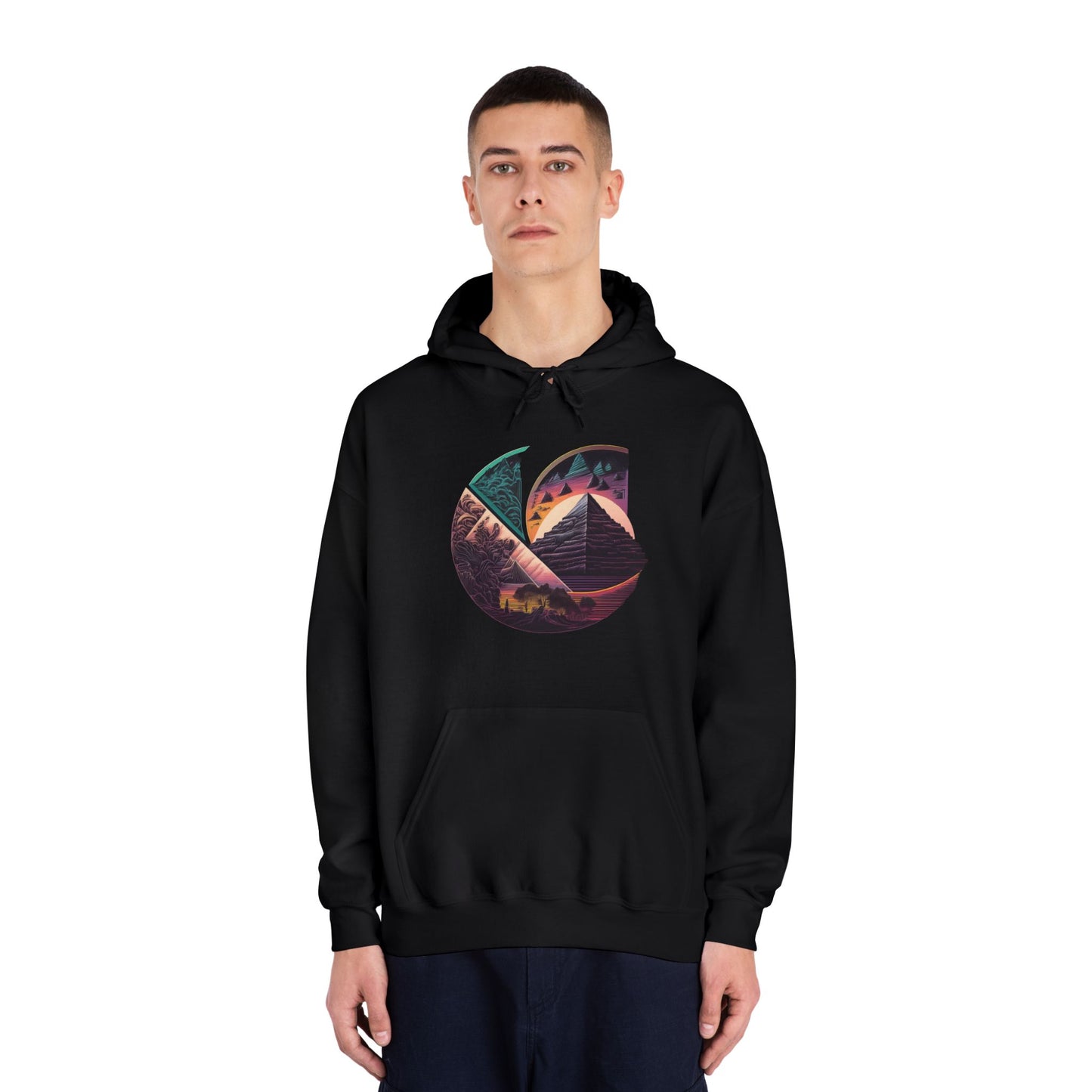 C-Logo Pyramid Cozy Hooded Sweatshirt