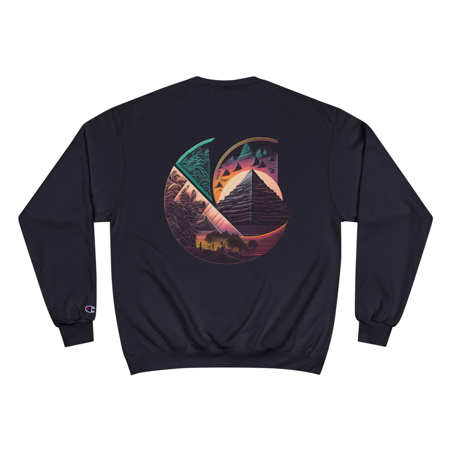 Chosen C-Logo "Pyramid" Graphic Champion Sweatshirt - ”Chosen by Fire, Forged by Purpose”