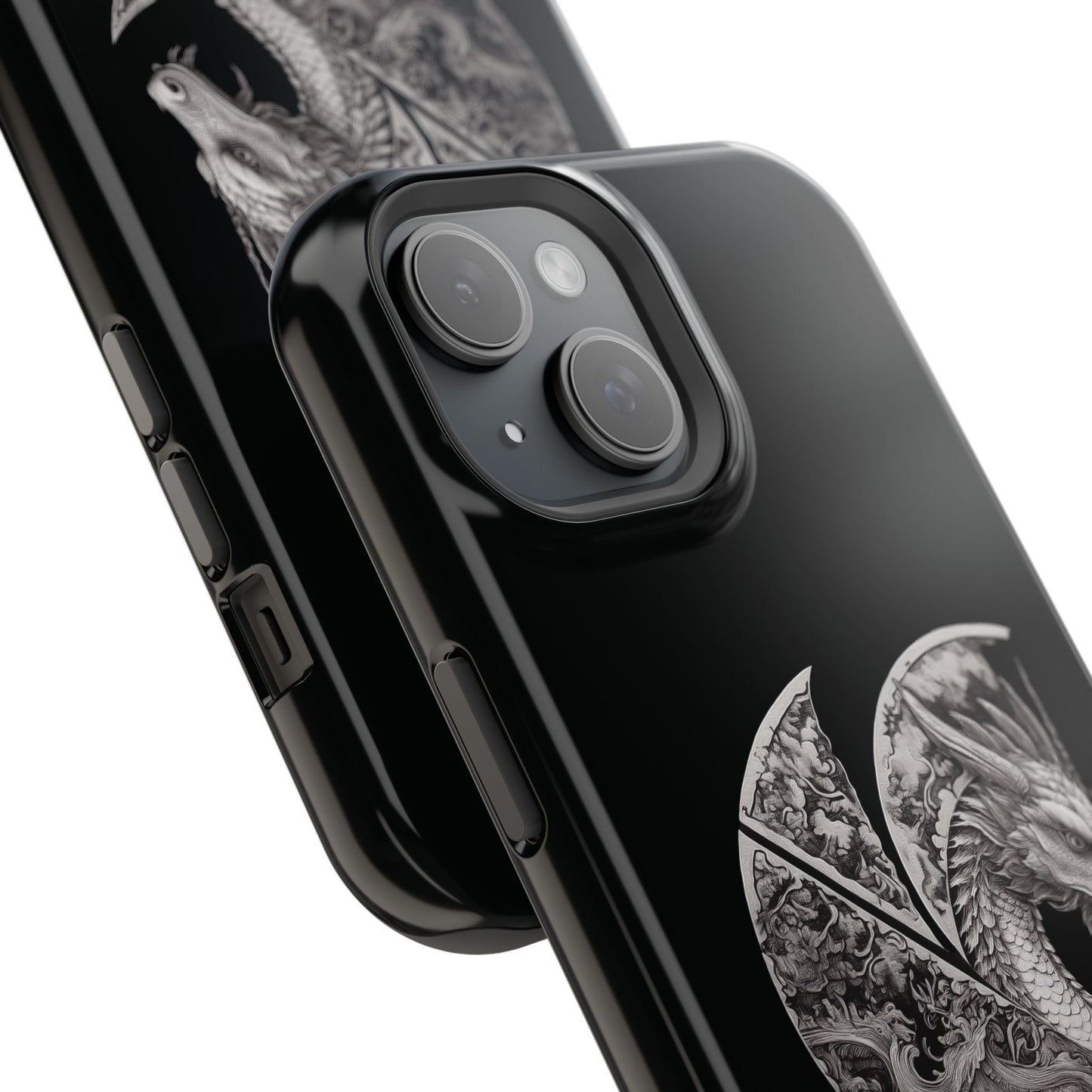 Dragon Design C-Logo Impact-Resistant Phone Case - iPhone 15