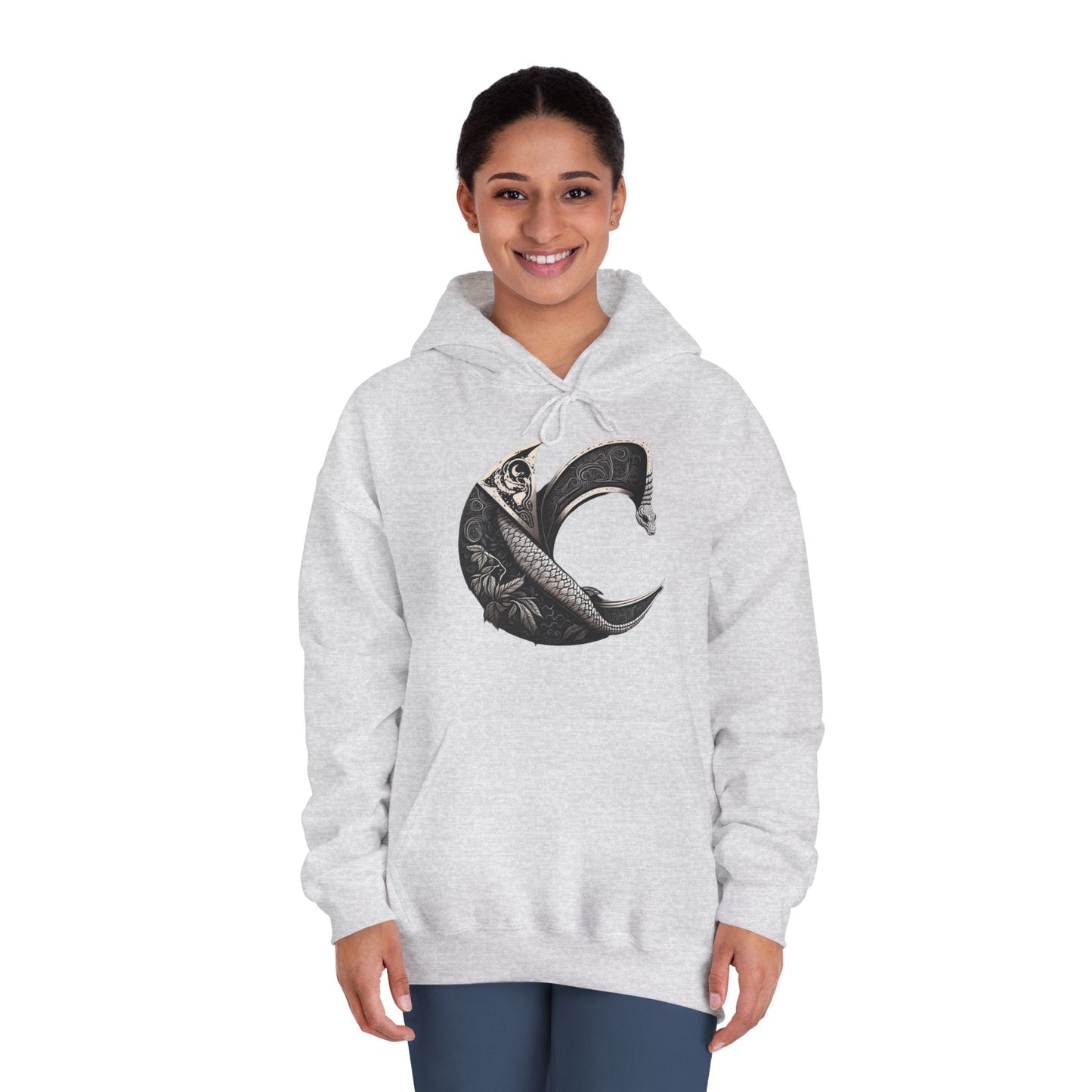 C-Logo Serpent Cozy Hooded Sweatshirt