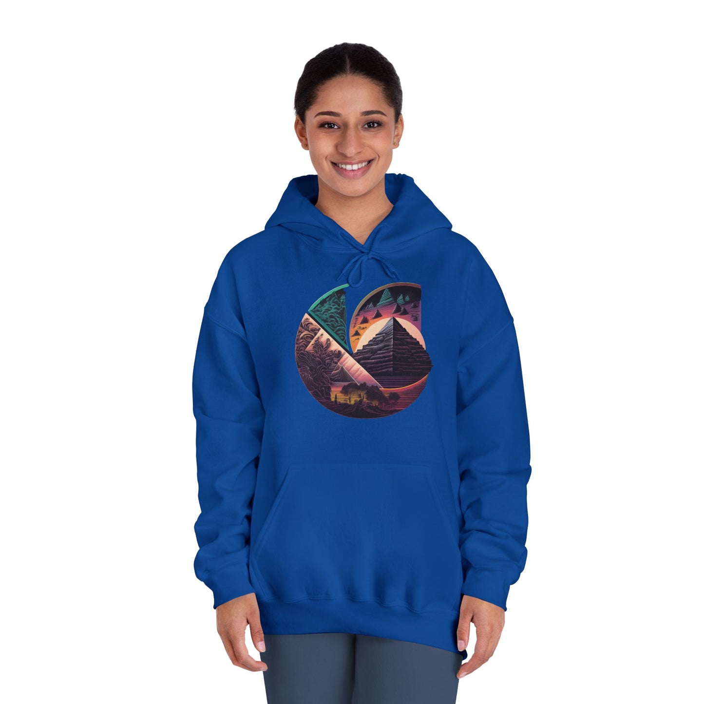C-Logo Pyramid Cozy Hooded Sweatshirt