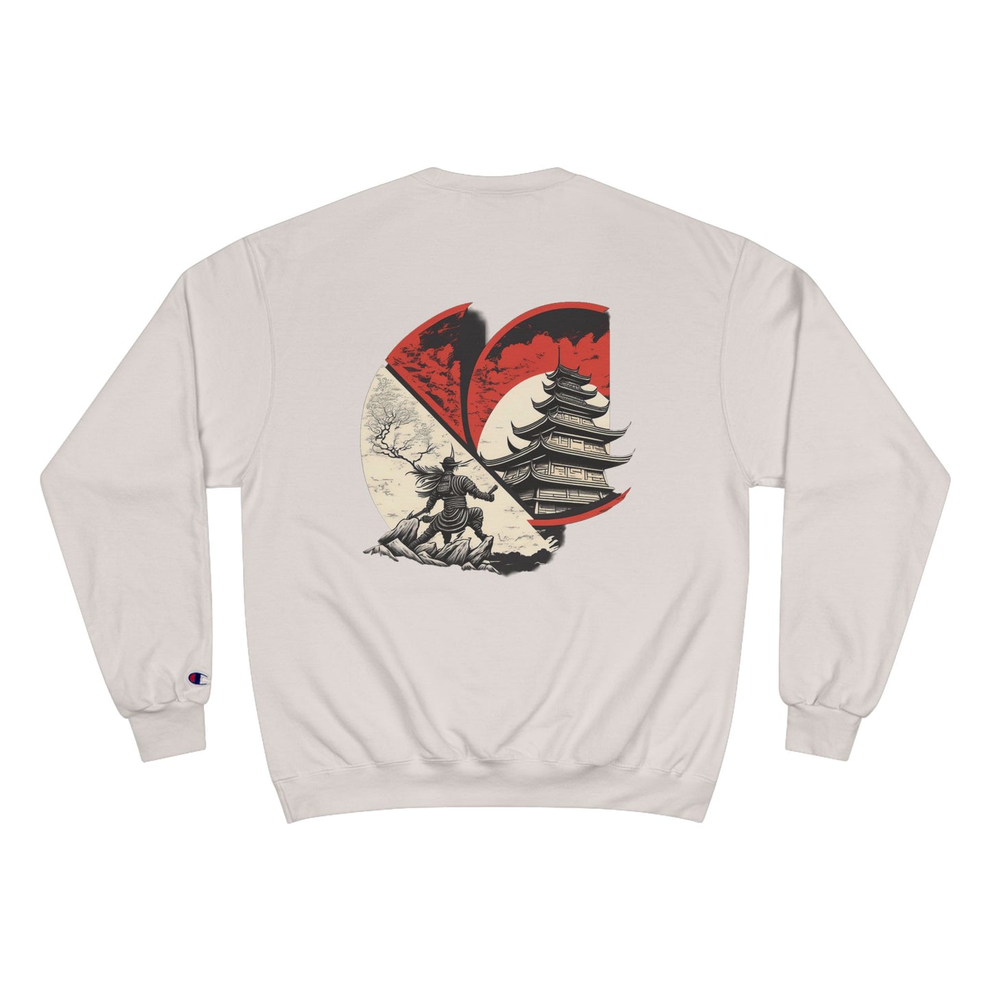 Chosen C-Logo "Temple" Graphic Champion Sweatshirt - ”Chosen by Fire, Forged by Purpose”