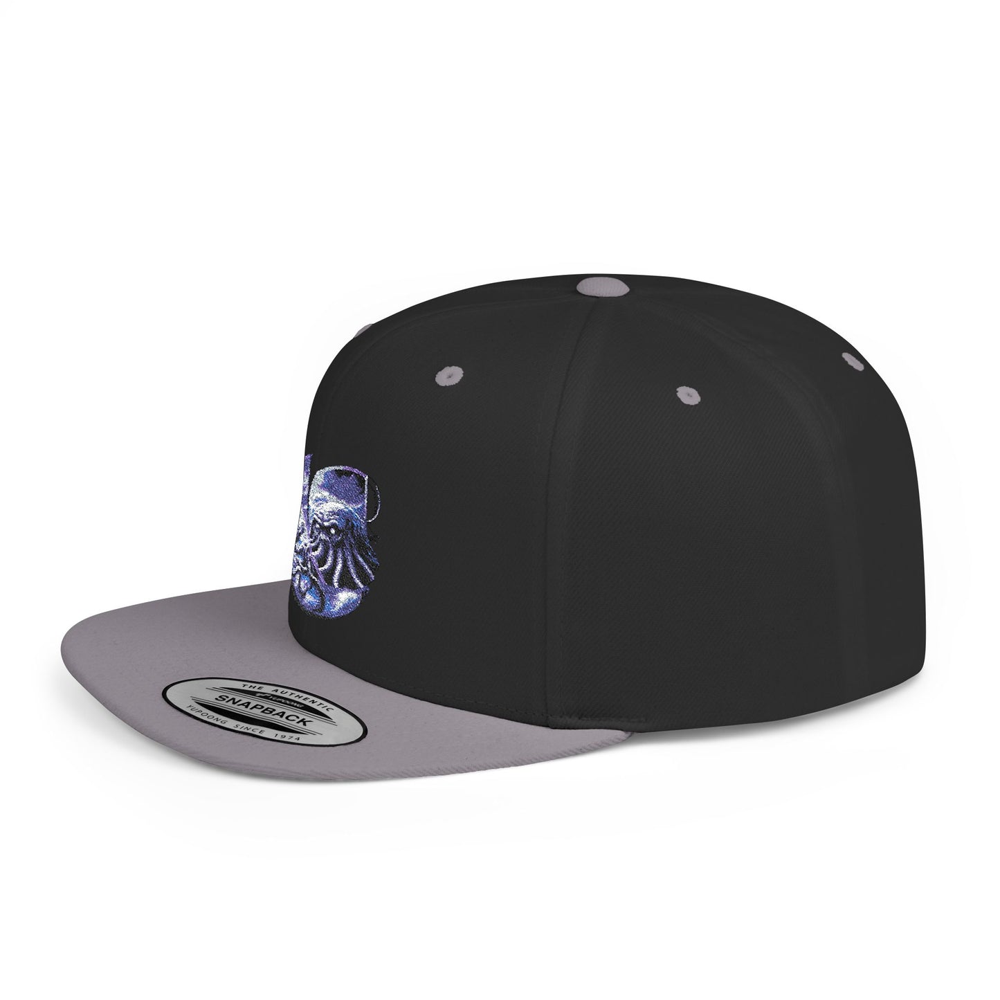 "Cthulhu" C-Logo Ocean Wave Embroidered Snapback Hat