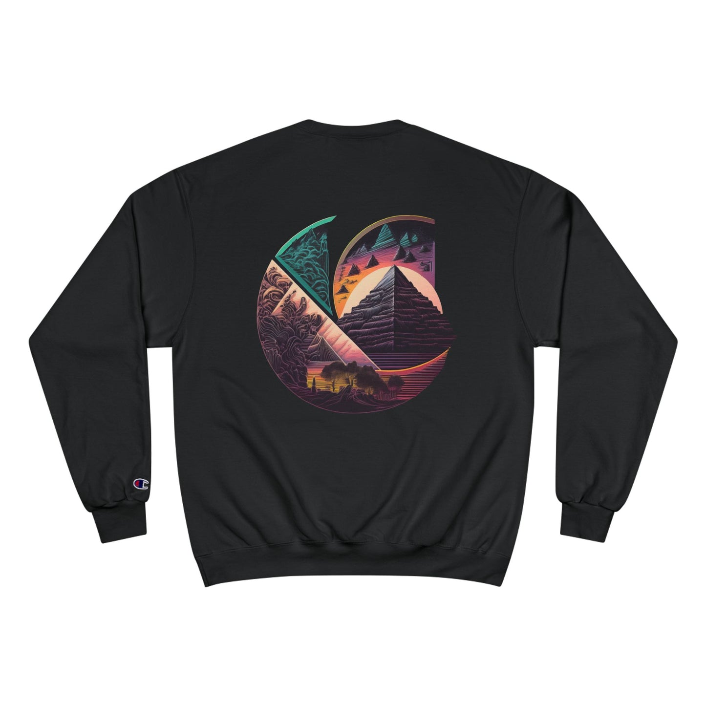 Chosen C-Logo "Pyramid" Graphic Champion Sweatshirt - ”Chosen by Fire, Forged by Purpose”