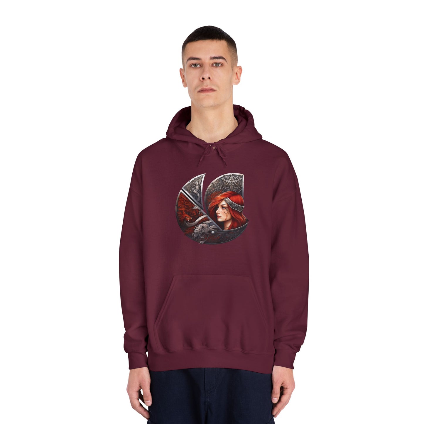 C-Logo "Sigrun" Norse Cozy Hooded Sweatshirt