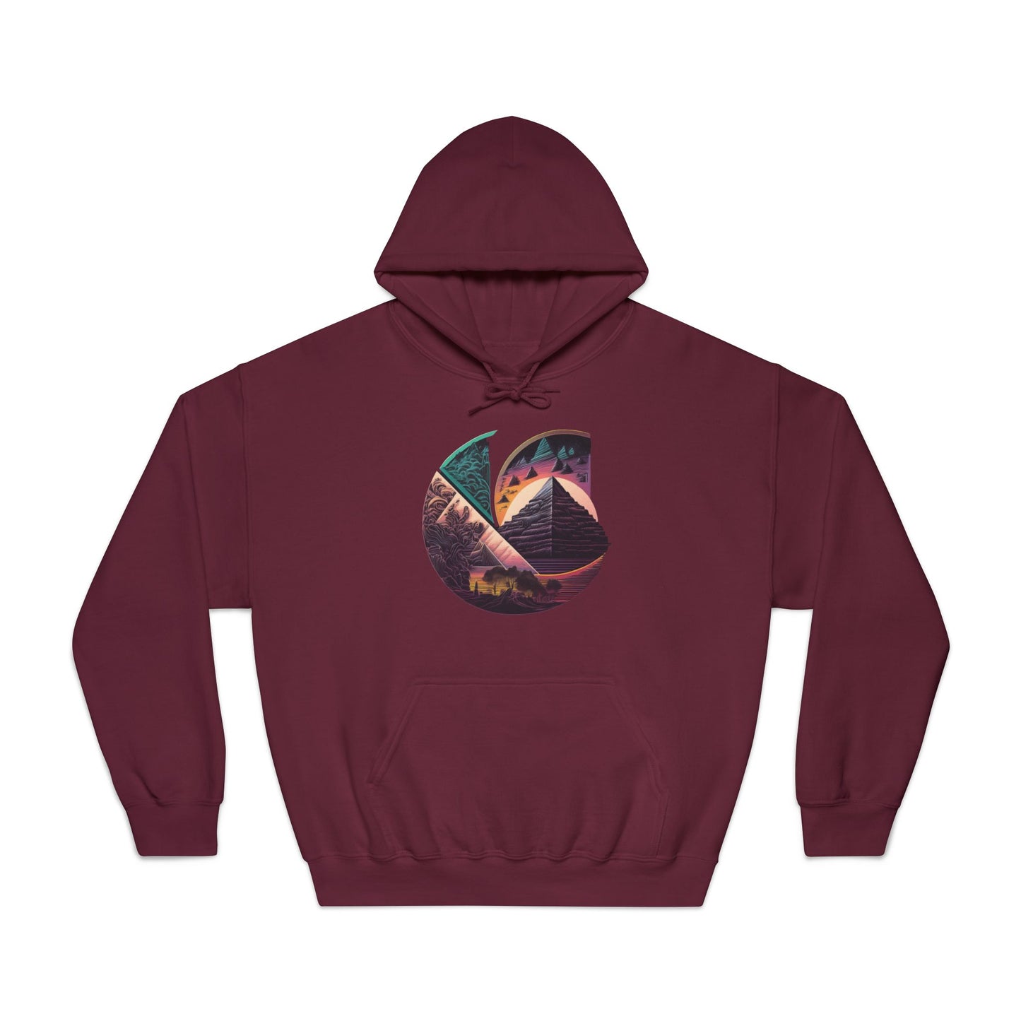 C-Logo Pyramid Cozy Hooded Sweatshirt