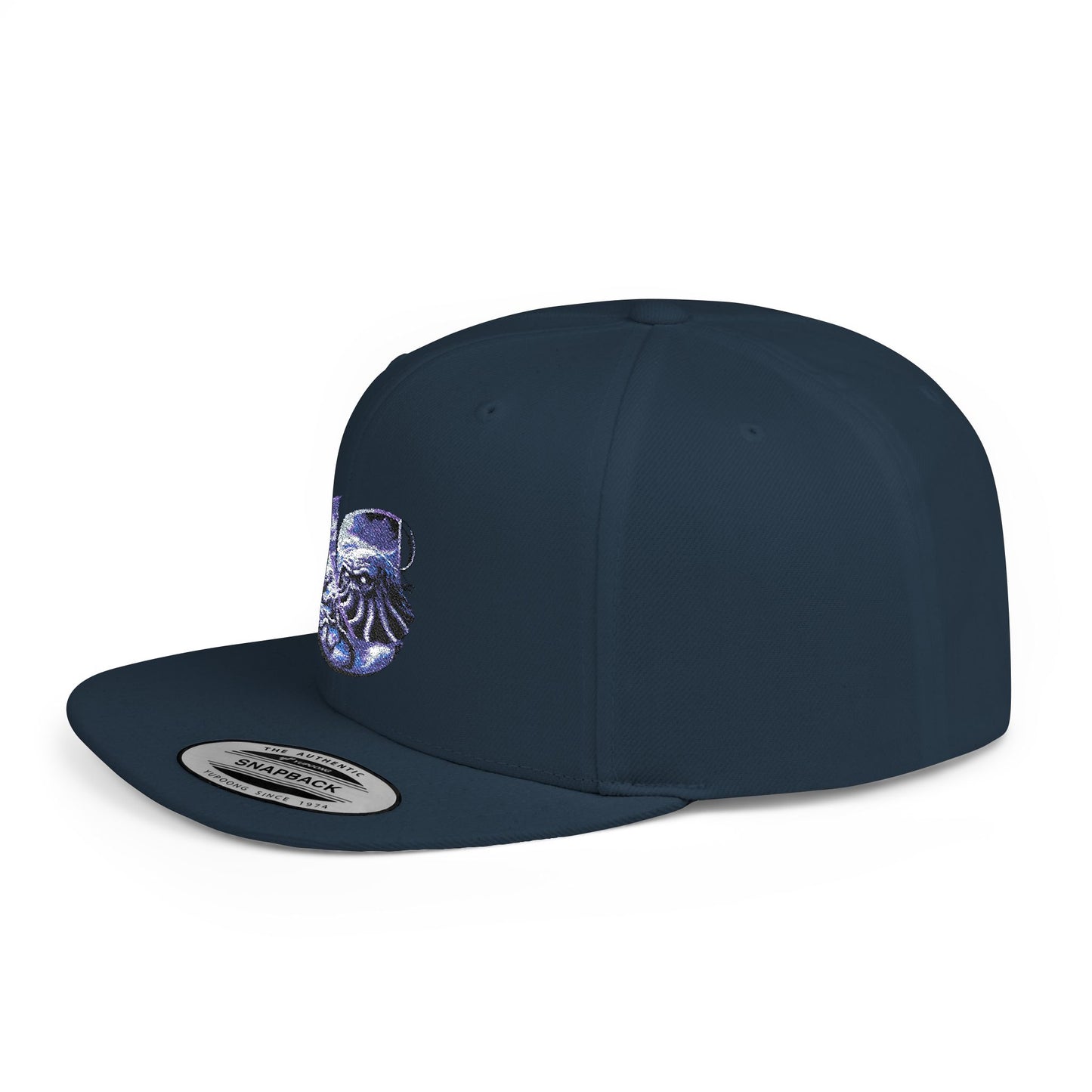 "Cthulhu" C-Logo Ocean Wave Embroidered Snapback Hat
