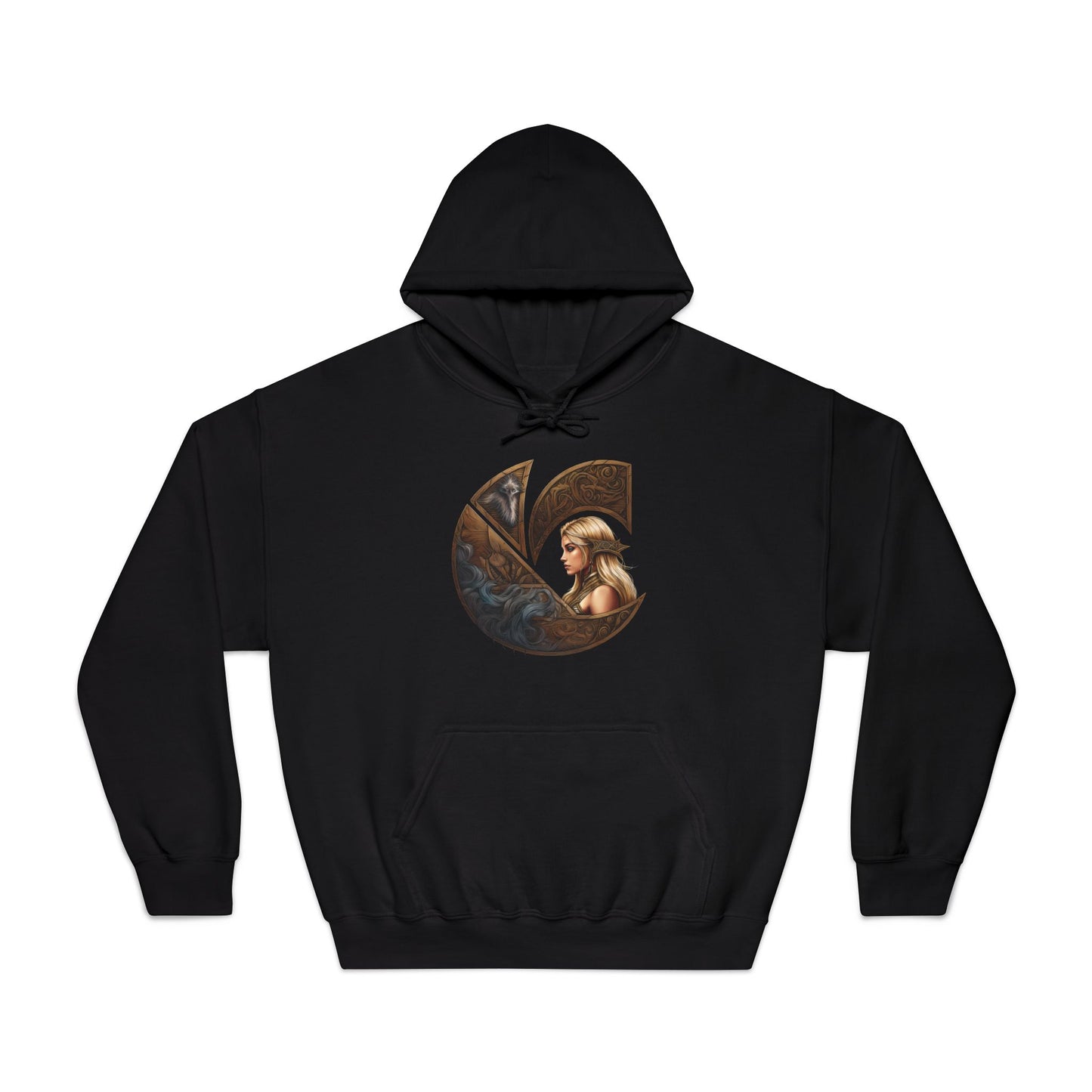 C-Logo "Freja" Norse Cozy Hooded Sweatshirt