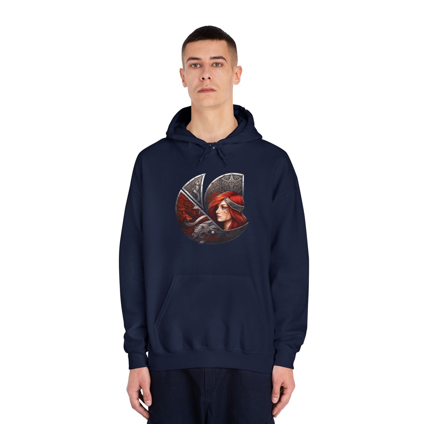 C-Logo "Sigrun" Norse Cozy Hooded Sweatshirt