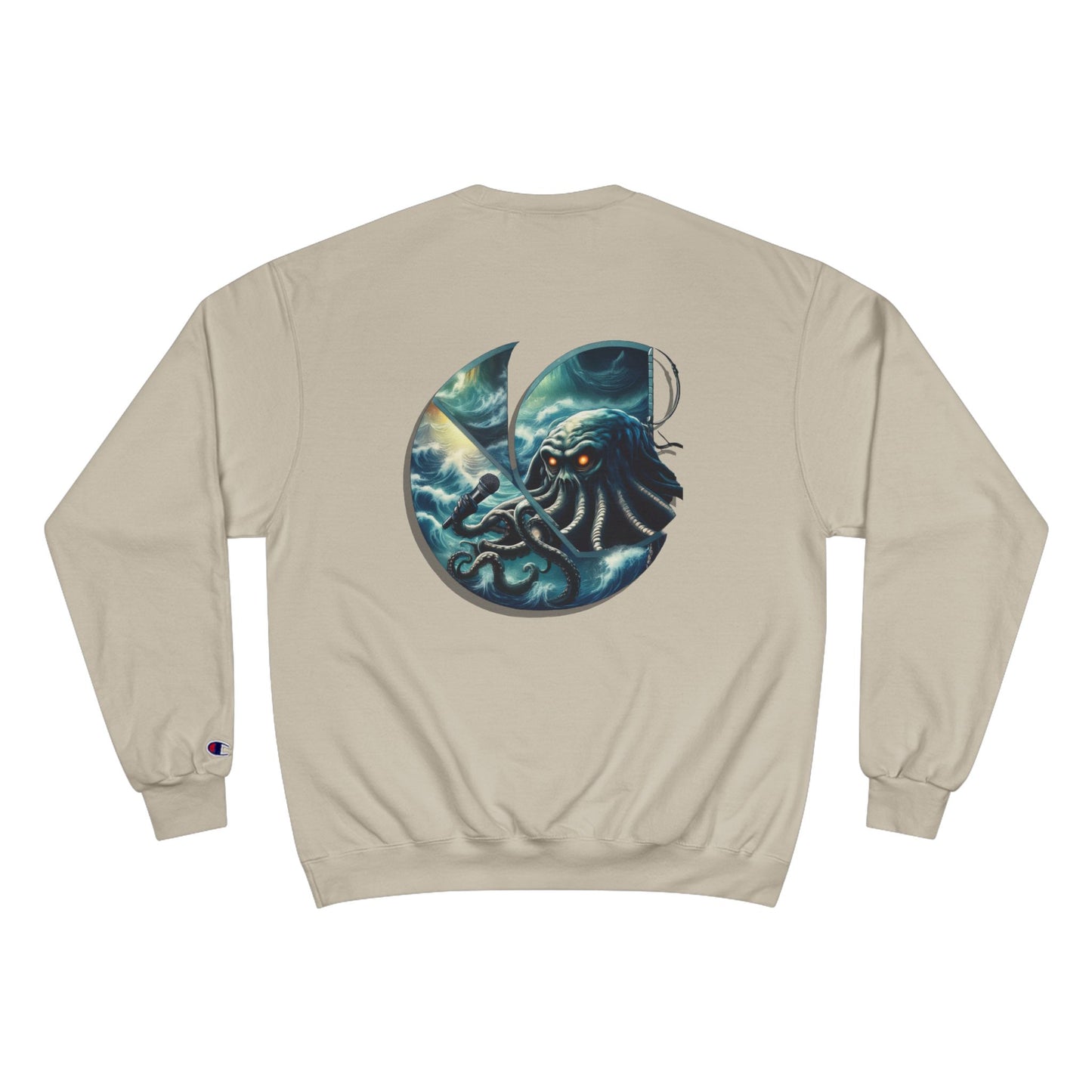 Cthulhu C-Logo Champion Sweater w/ Back Graphic