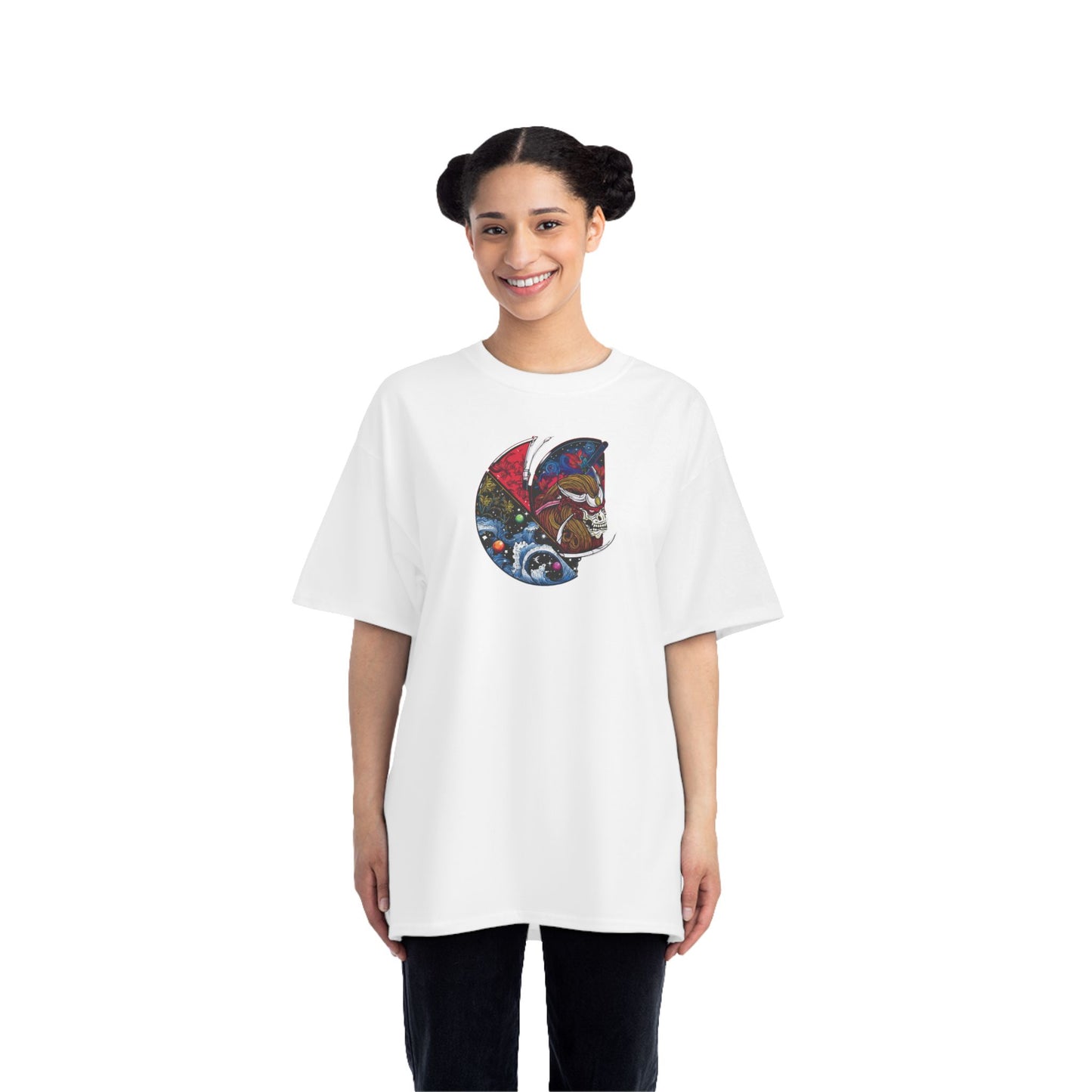 "Skull Samurai" C-Logo Graphic T Short-Sleeve