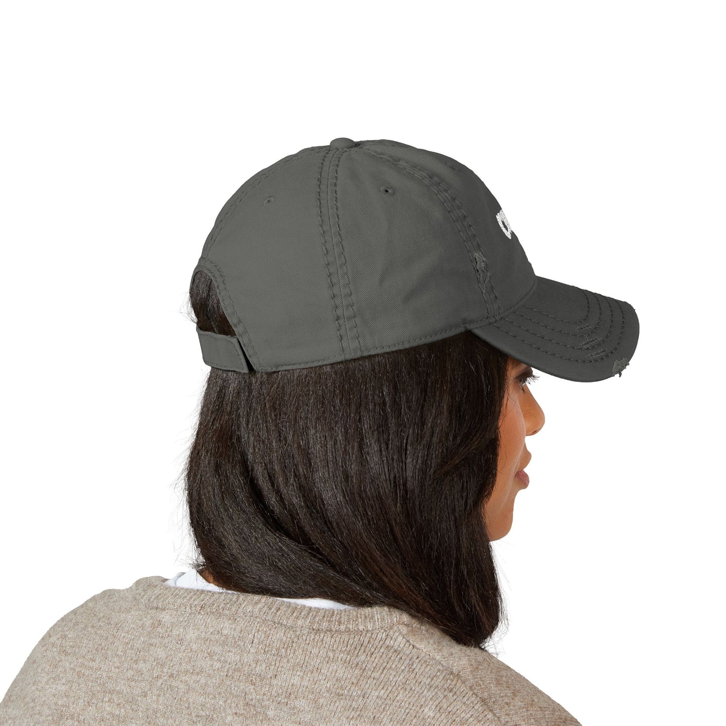 C-Logo Distressed Dad Hat with 'C'hosen' Embroidery -”Chosen by Fire, Forged by Purpose”