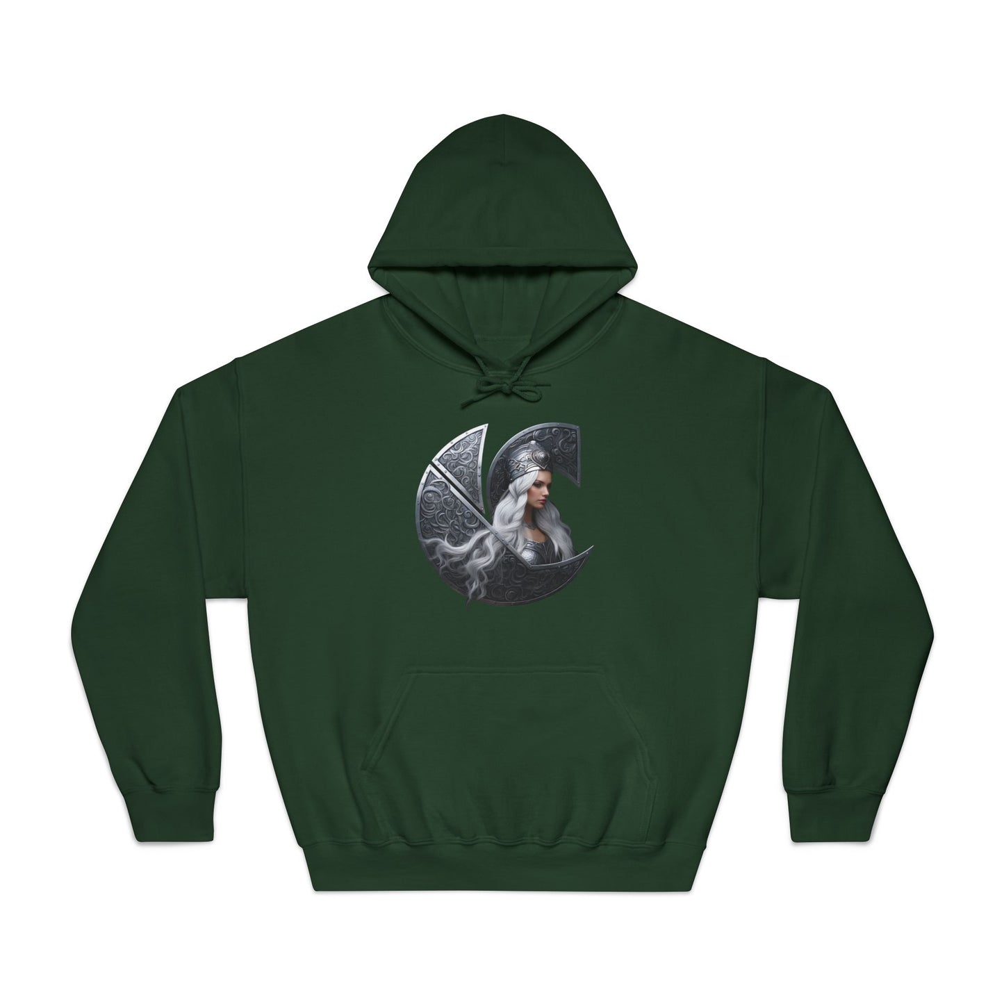 C-Logo "Nyx" Norse Cozy Hooded Sweatshirt