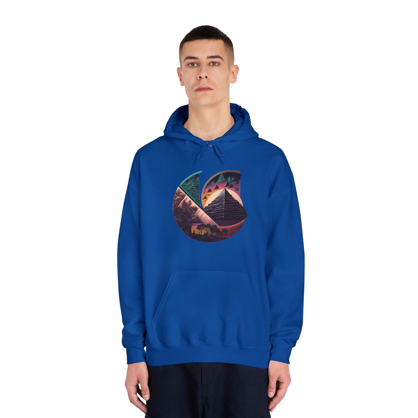 C-Logo Pyramid Cozy Hooded Sweatshirt