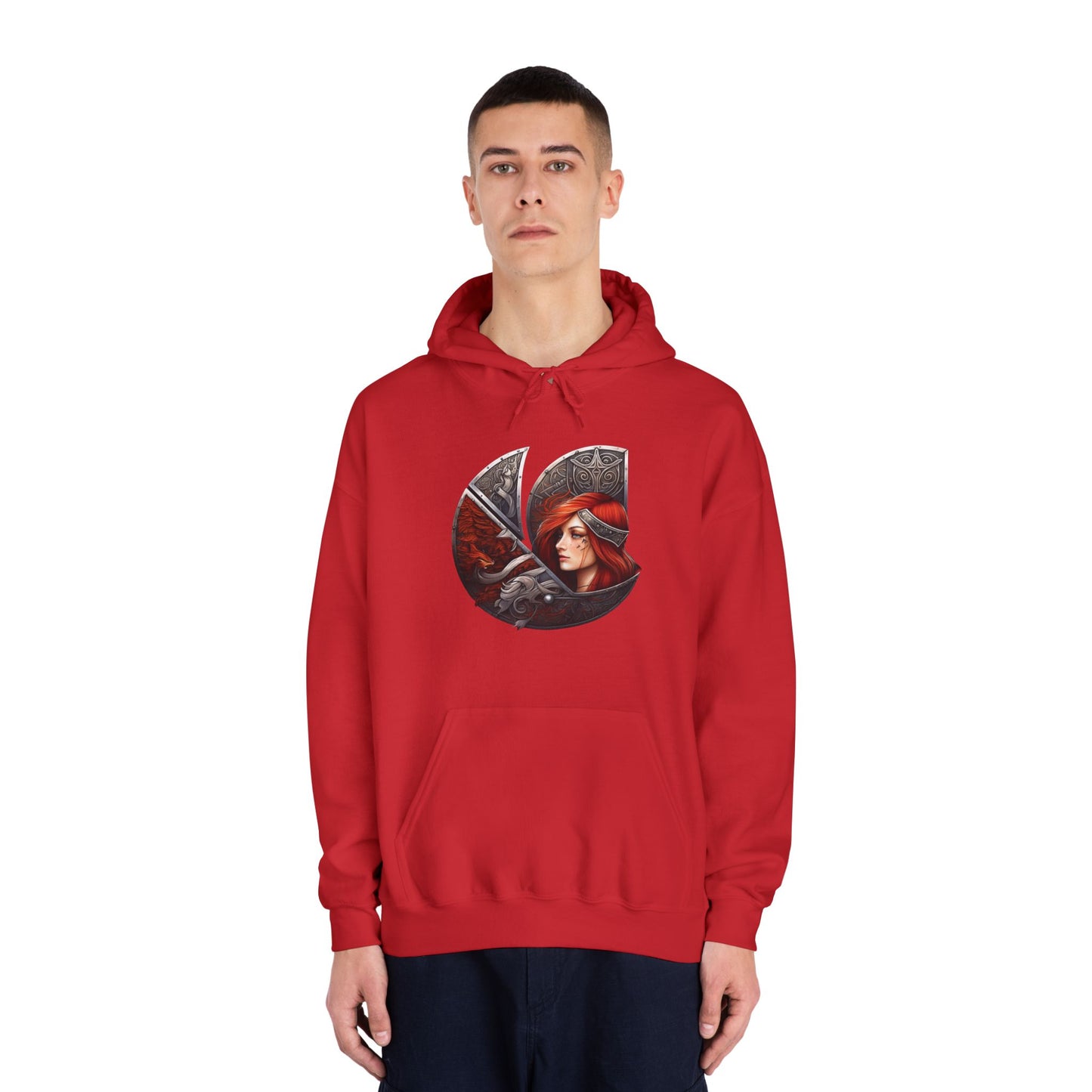 C-Logo "Sigrun" Norse Cozy Hooded Sweatshirt