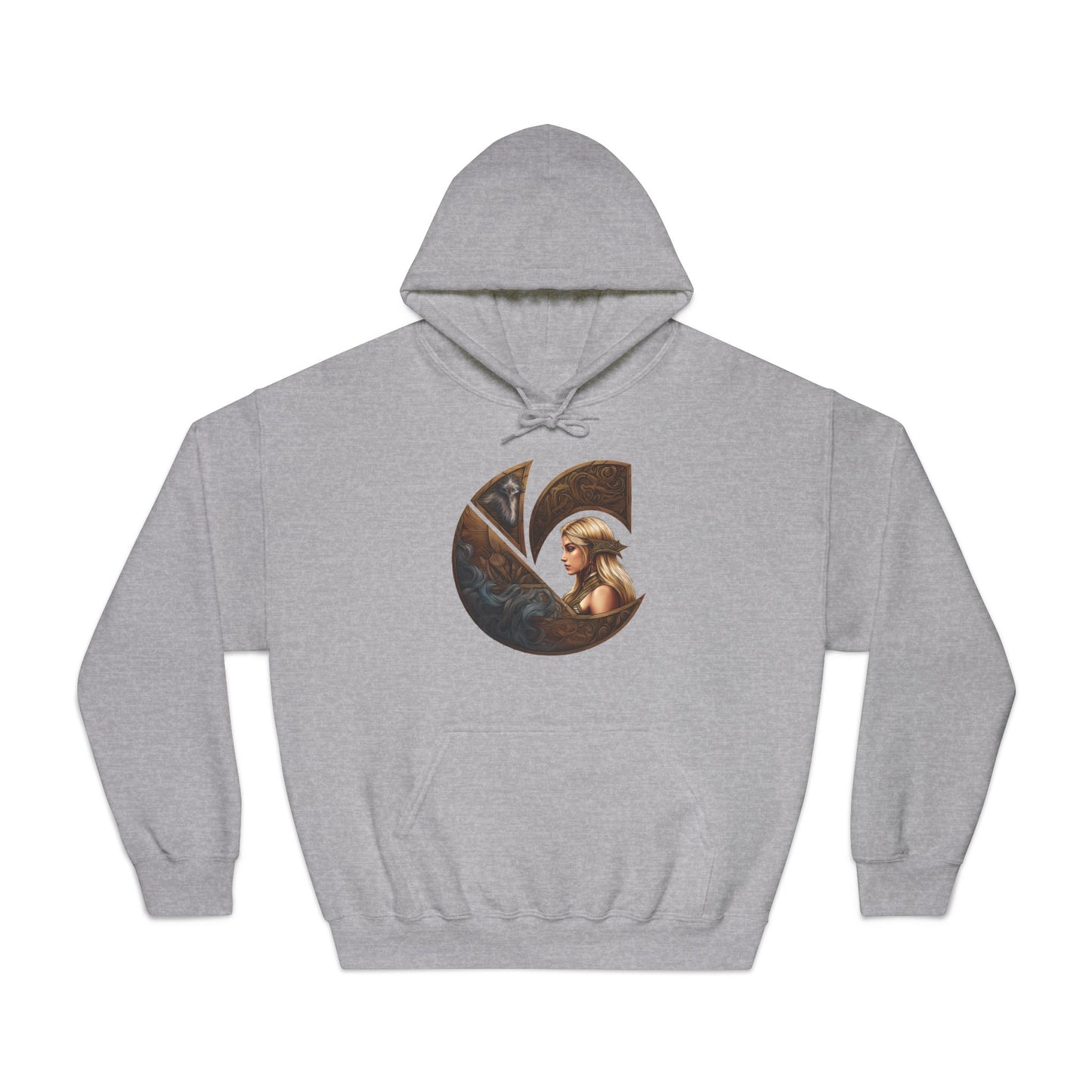 C-Logo "Freja" Norse Cozy Hooded Sweatshirt