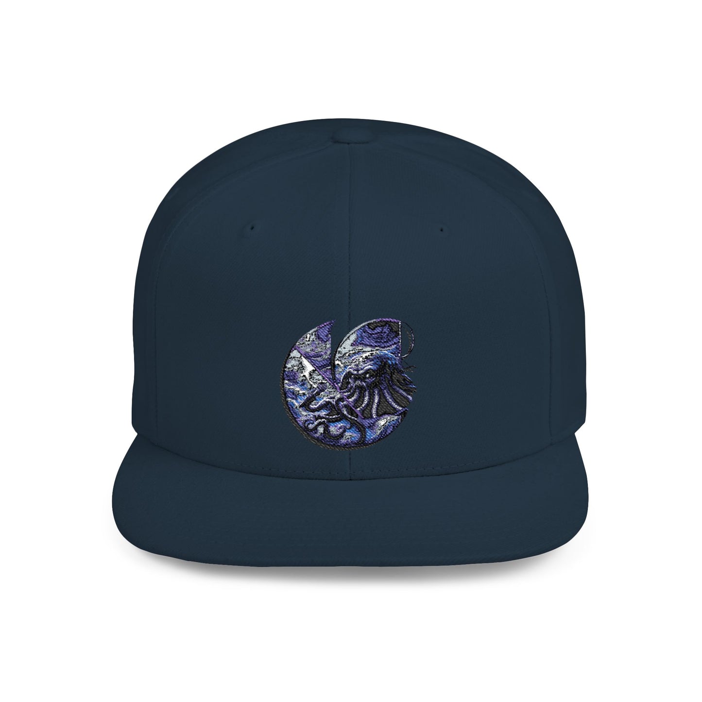 "Cthulhu" C-Logo Ocean Wave Embroidered Snapback Hat