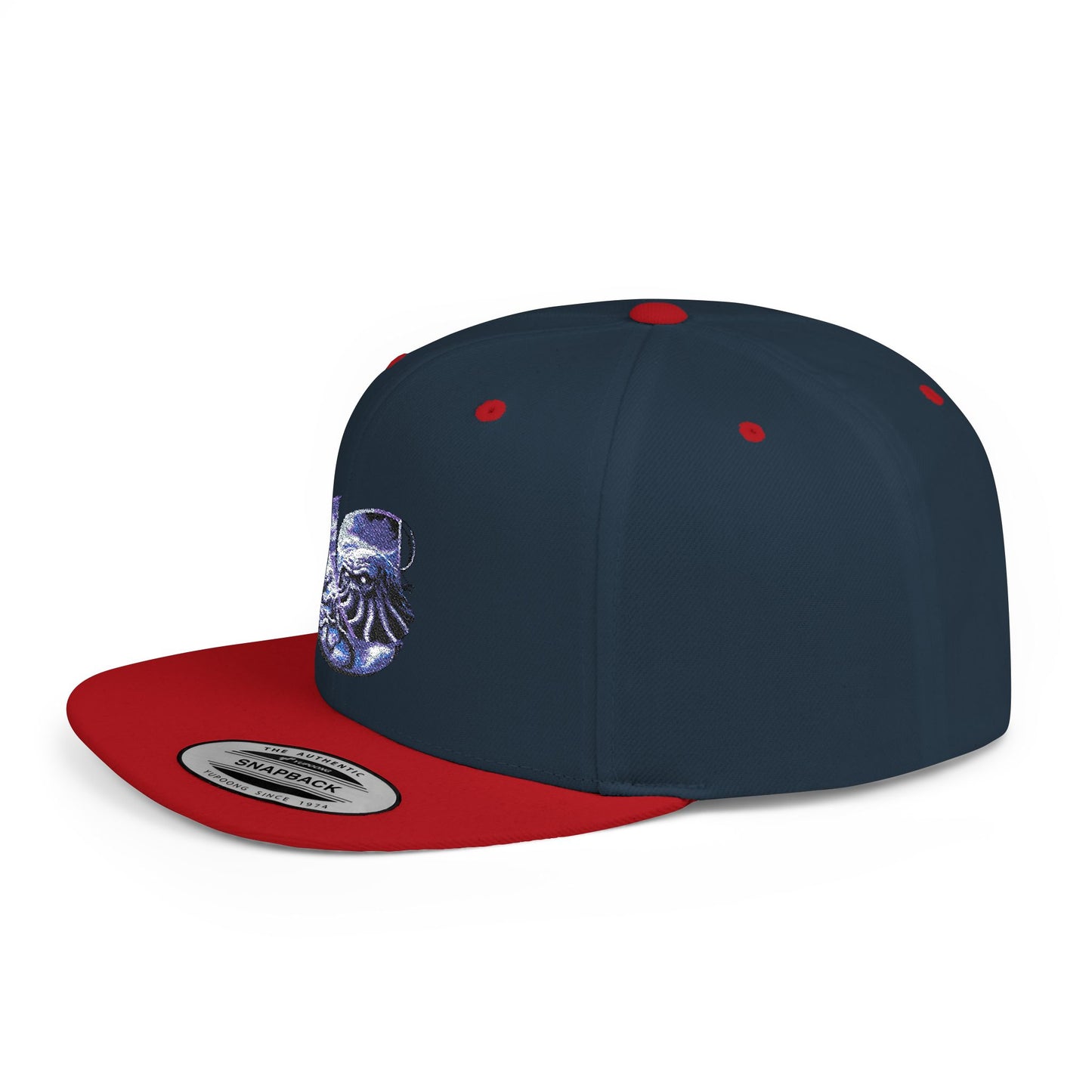 "Cthulhu" C-Logo Ocean Wave Embroidered Snapback Hat