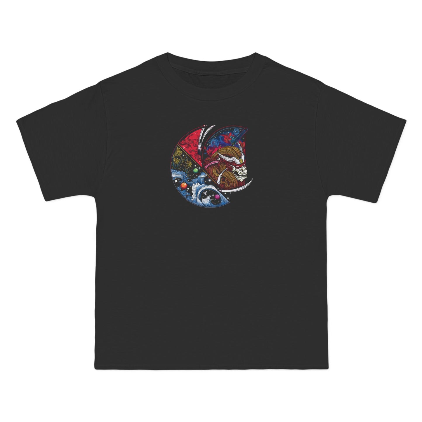 "Skull Samurai" C-Logo Graphic T Short-Sleeve