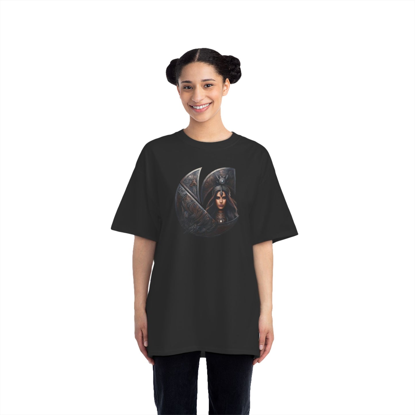 "Brynhildr" Norse C-Logo Graphic T Short-Sleeve