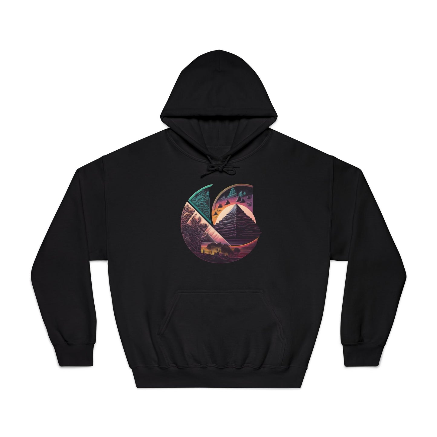 C-Logo Pyramid Cozy Hooded Sweatshirt