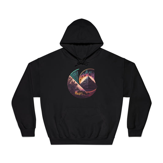 C-Logo Pyramid Cozy Hooded Sweatshirt