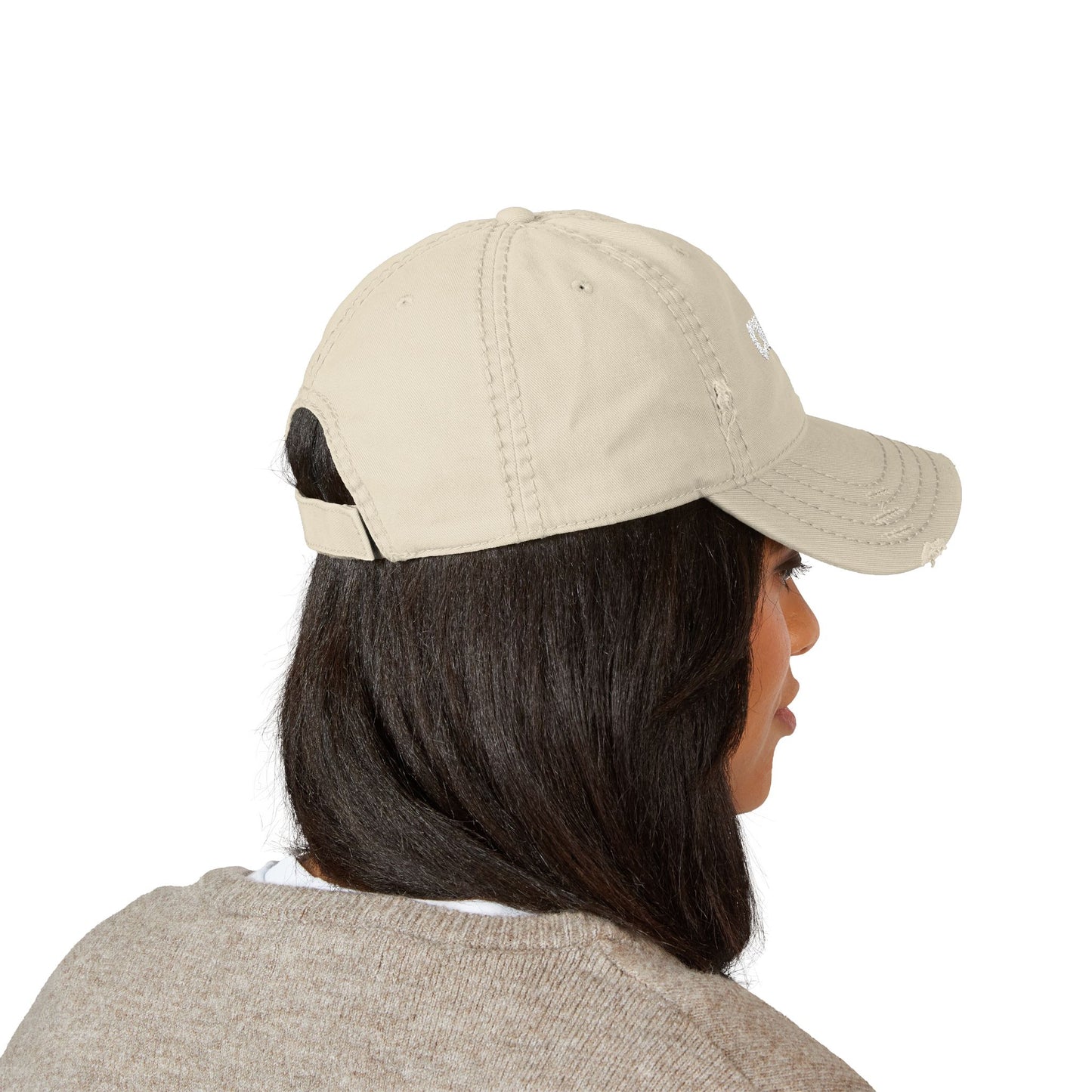 C-Logo Distressed Dad Hat with 'C'hosen' Embroidery -”Chosen by Fire, Forged by Purpose”
