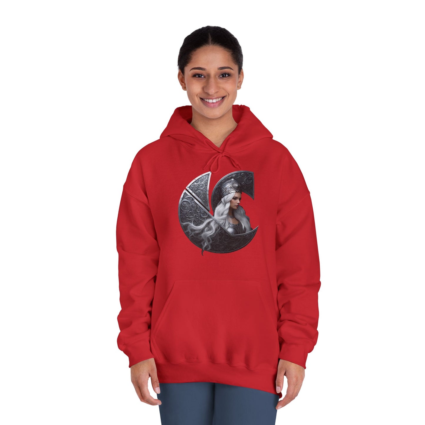 C-Logo "Nyx" Norse Cozy Hooded Sweatshirt