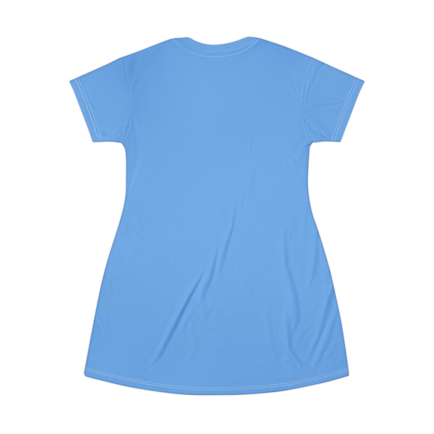 C'hosen C-Logo Blue T-Shirt Dress for Casual Wear - ”Chosen by Fire, Forged by Purpose”