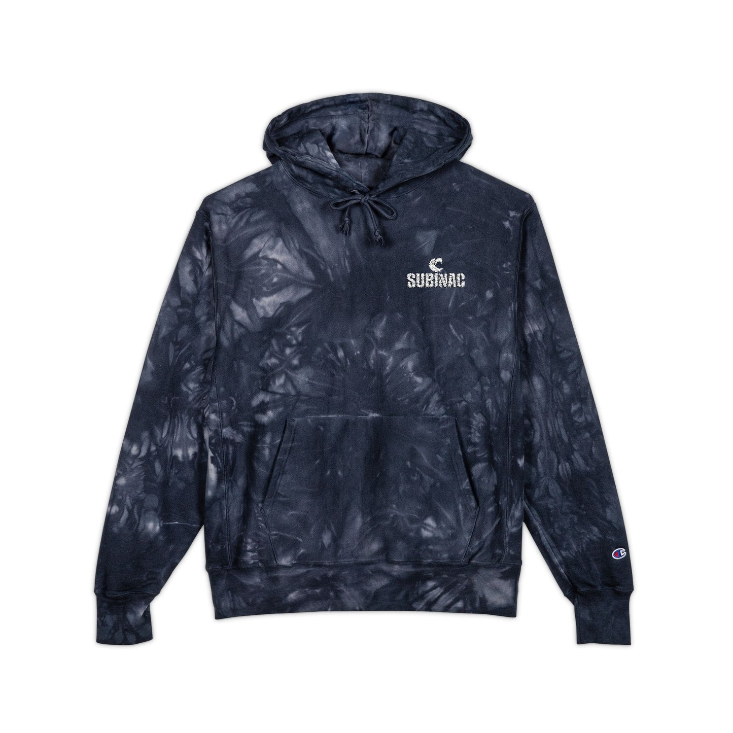 SUBINAC Tie-Dye Hoodie w/ Embroidered Design