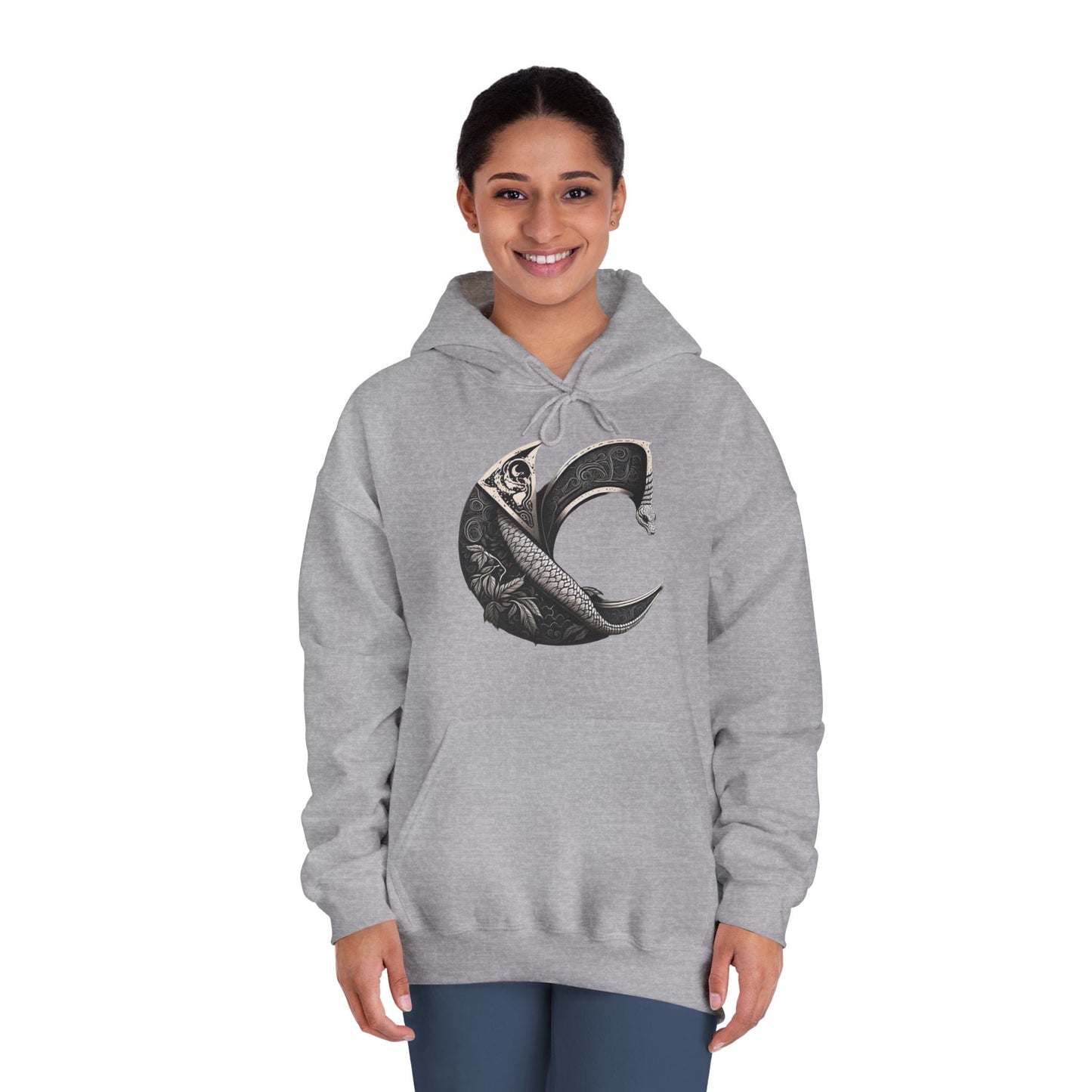 C-Logo Serpent Cozy Hooded Sweatshirt