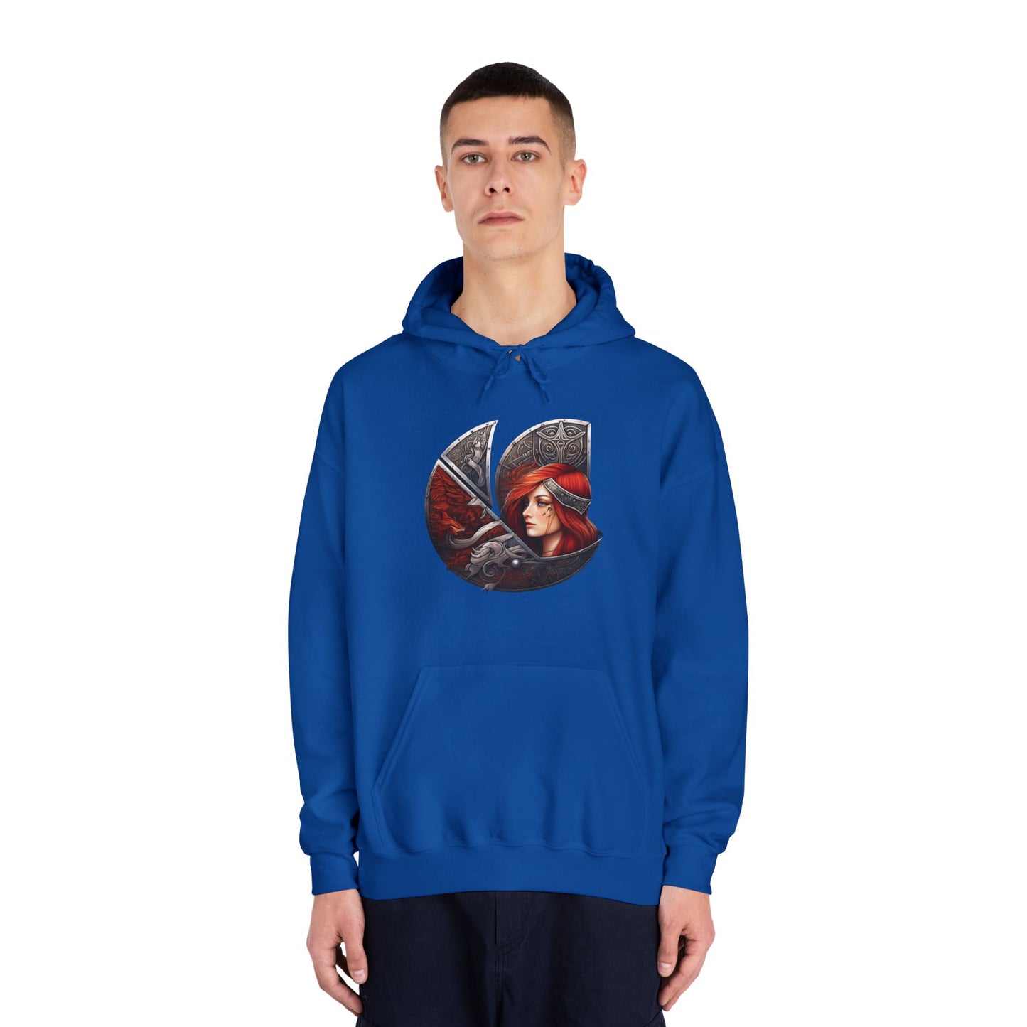 C-Logo "Sigrun" Norse Cozy Hooded Sweatshirt