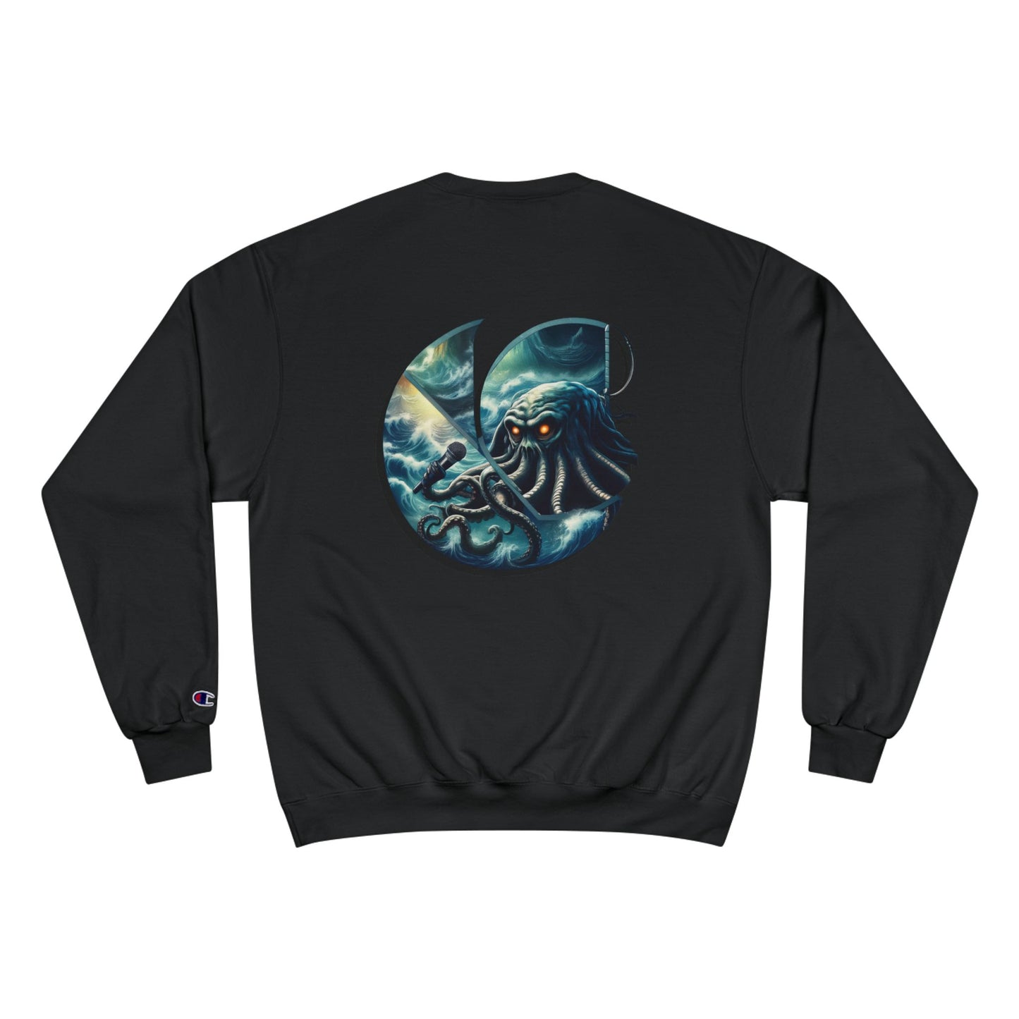 Cthulhu C-Logo Champion Sweater w/ Back Graphic