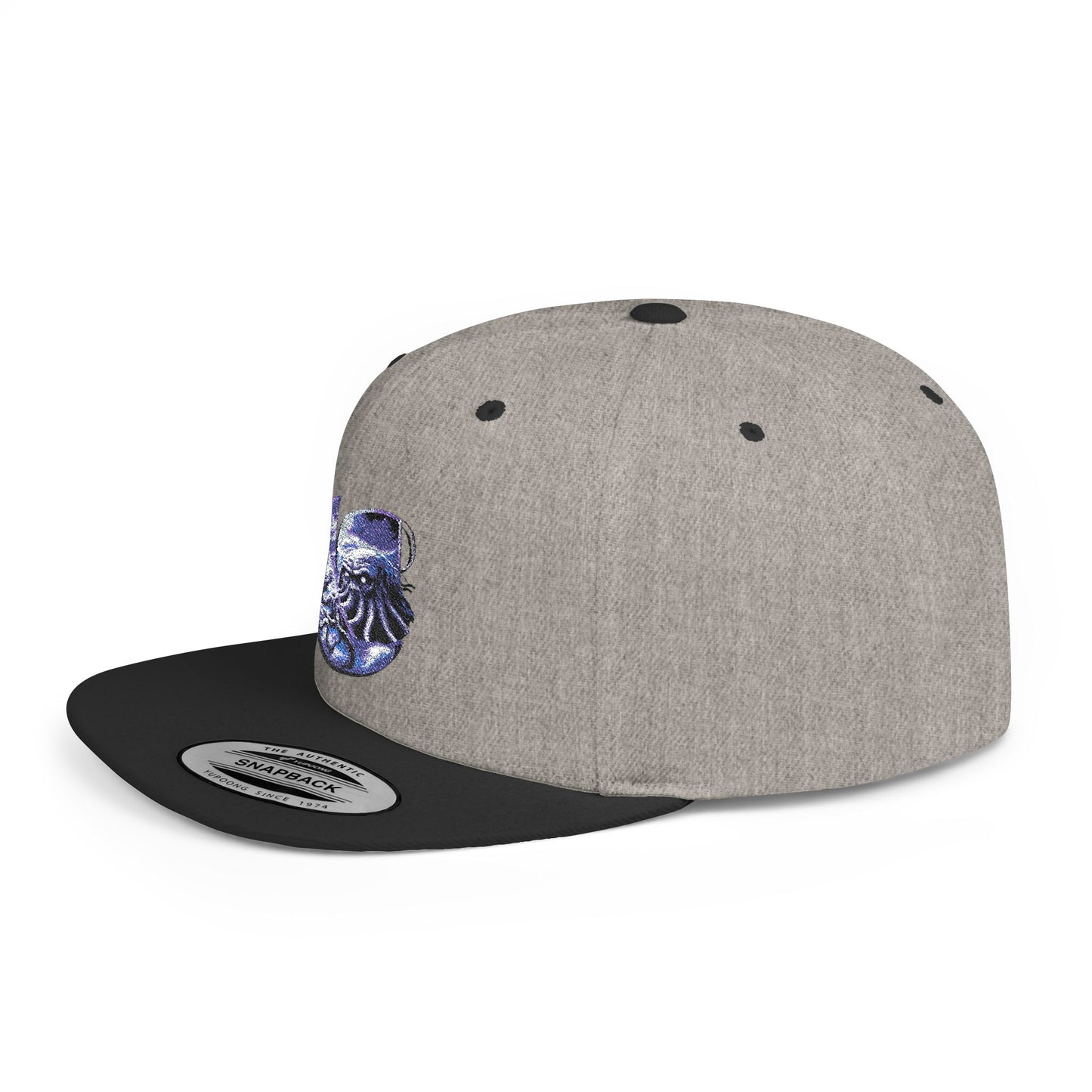 "Cthulhu" C-Logo Ocean Wave Embroidered Snapback Hat